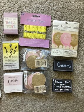 Baby Shower Game Lot - a mix of things